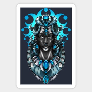 Moon Priestess Digital Design Sticker